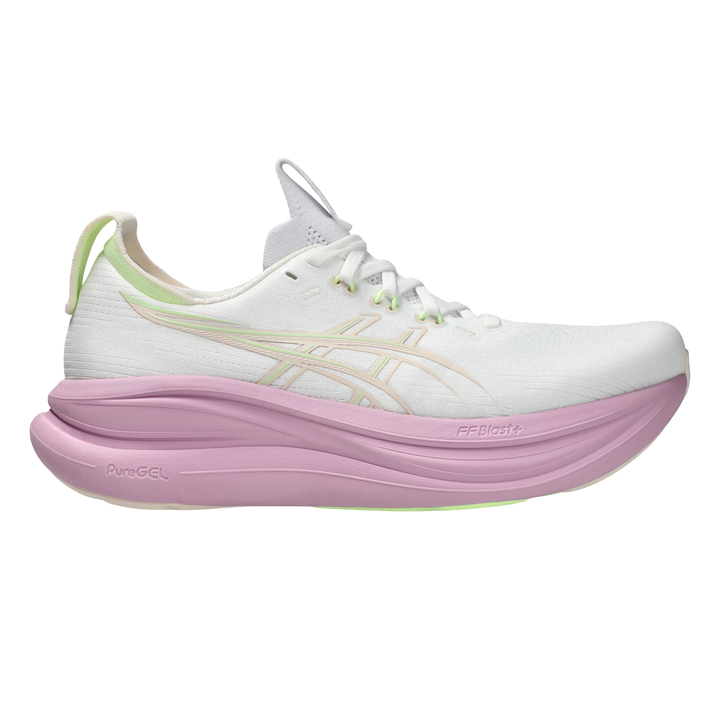 Asics Womens Gel Nimbus 28 - White/Hazy Lilac - Neutral - AW26