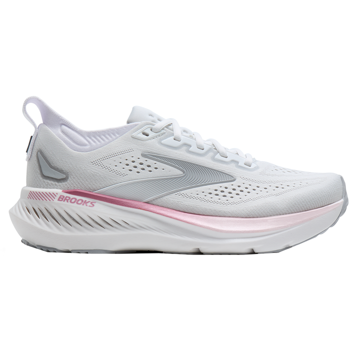 Brooks Womens Glycerin GTS 23 - White/Harbor Mist/Metallic - Stability - SS26