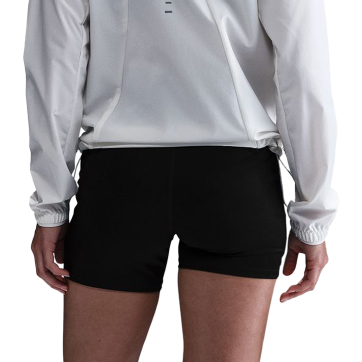 Nike Swift Womens High-Waisted 4" Tight Running Shorts With Pockets - Black/Reflective Silver - HO25