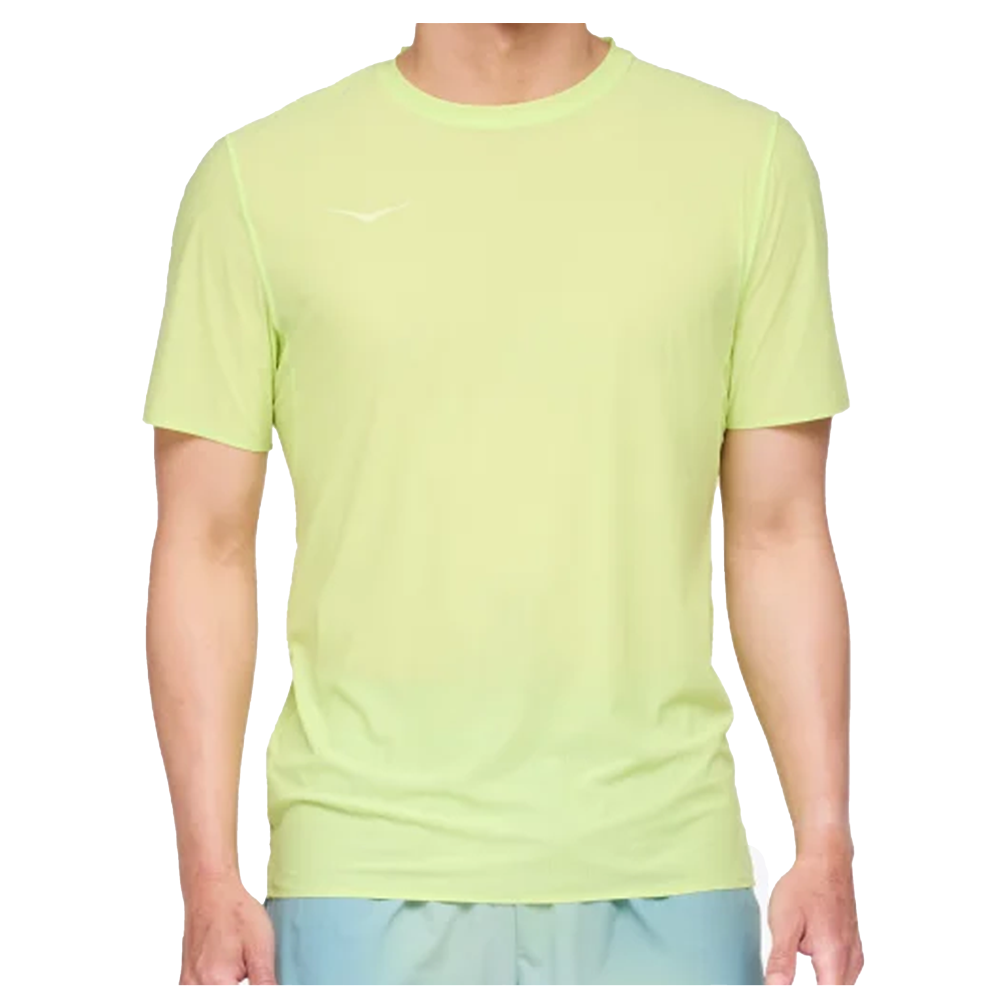 Hoka Mens Airolite Run Short Sleeve - Lettuce