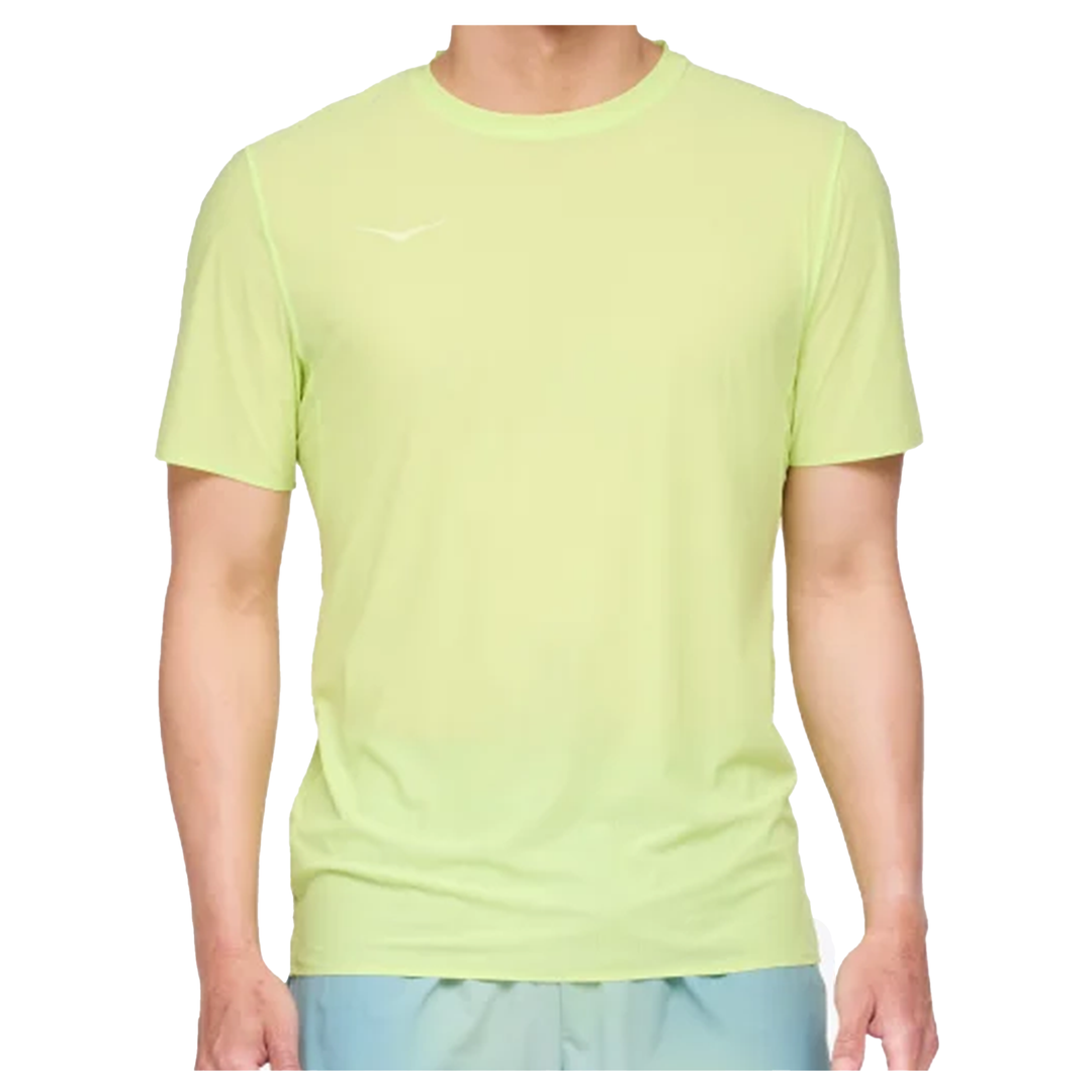 Hoka Mens Airolite Run Short Sleeve - Lettuce