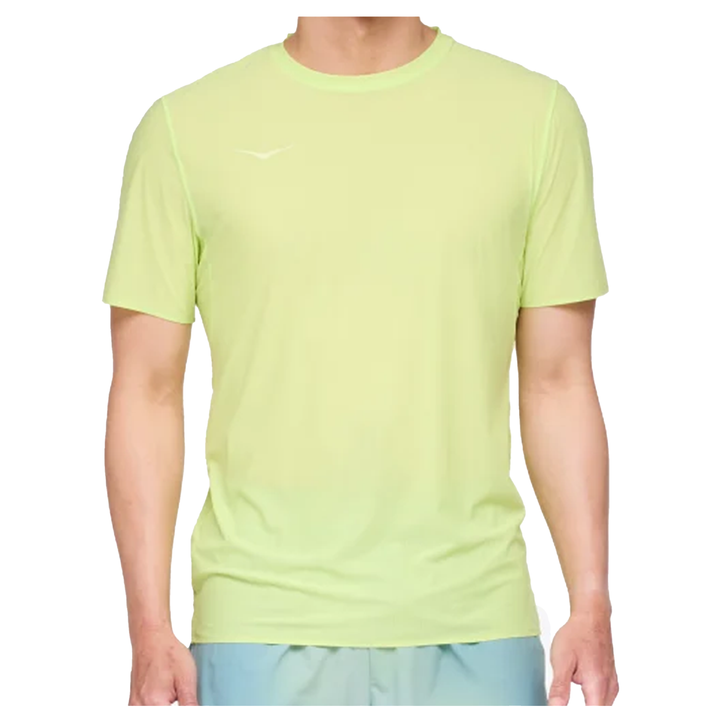Hoka Mens Airolite Run Short Sleeve - Lettuce