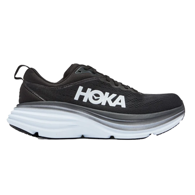 Hoka Womens Bondi 8 - Black/White - Neutral