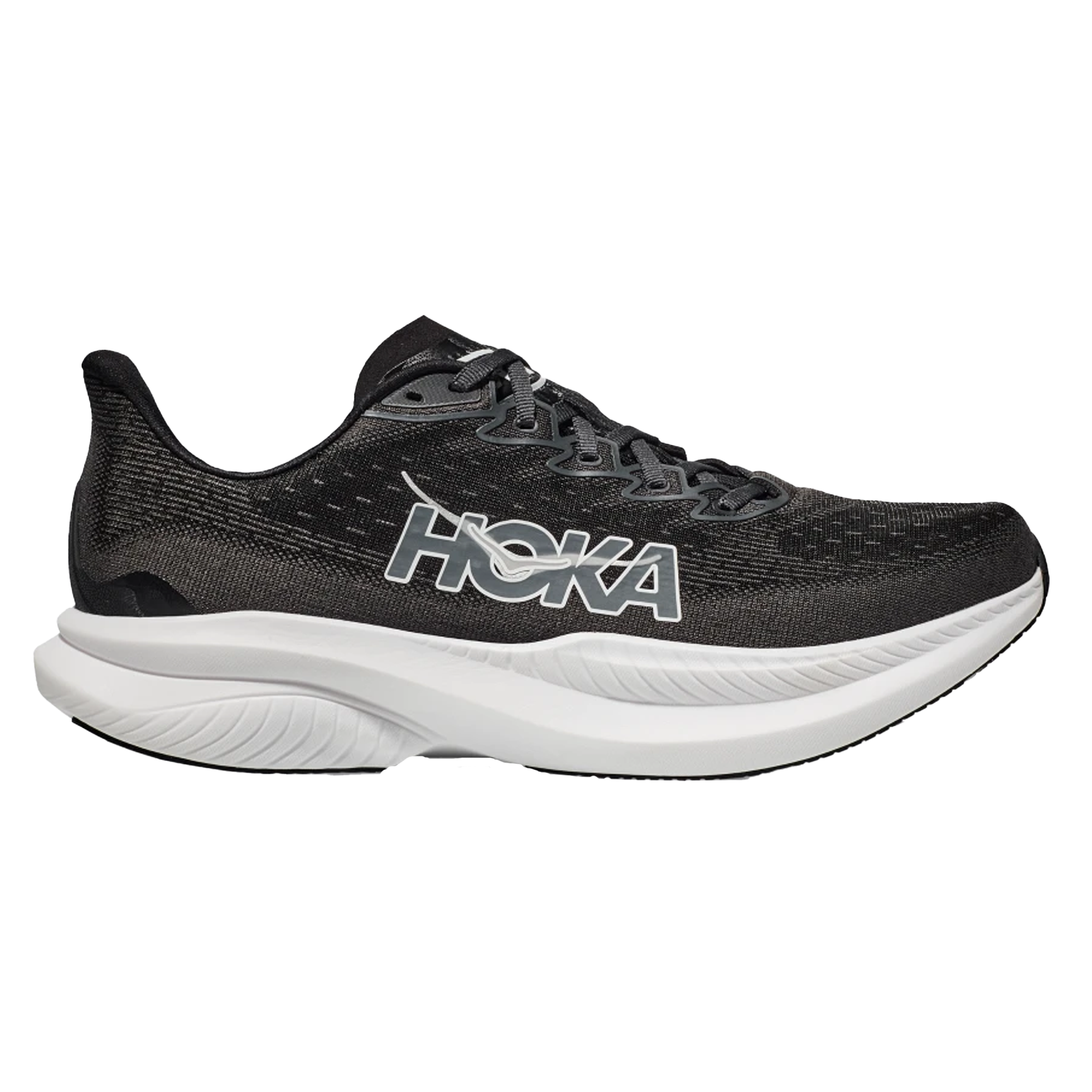 Hoka Womens Mach 6 - Black/White - Neutral