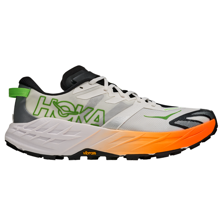 Hoka Mens Speedgoat 7 - Frost/Neon Tangerine - Trail - AW26