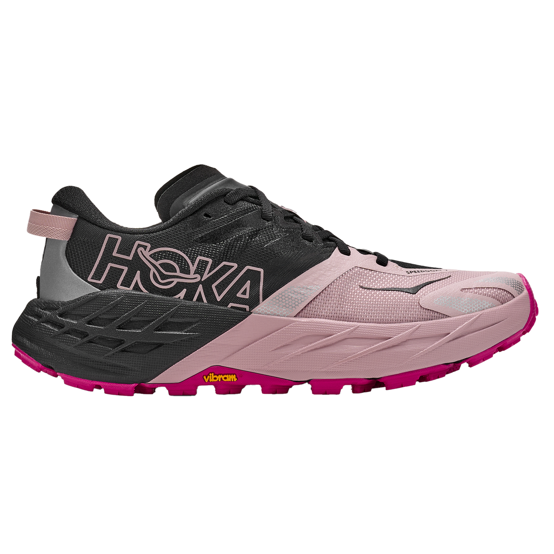 Hoka Womens Speedgoat 7 - Black/Pink Opal - Trail - AW26