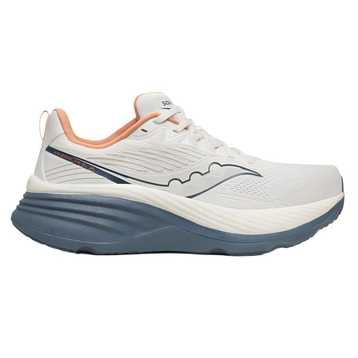 Saucony Mens Hurricane 24 - Vanilla/Dusk - Stability - SS25