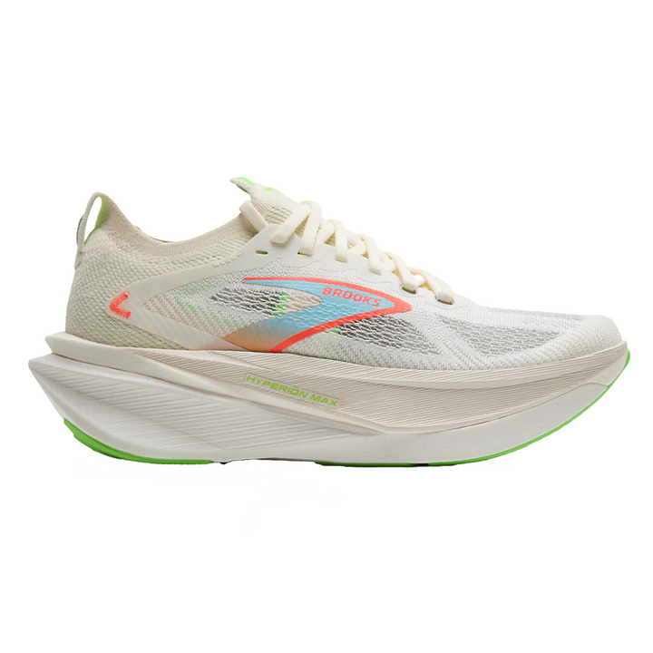 Brooks Womens Hyperion Max 3 - Coconut/Green Gecko/Pink Clay - Neutral - AW25