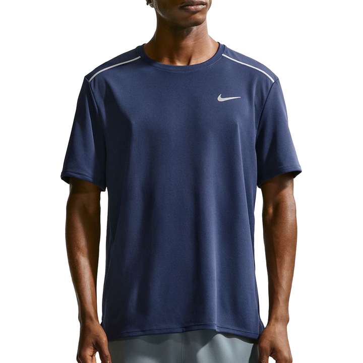 Nike Mens Dri-FIT Miler Tee - Midnight Navy/Reflective Silver - SU26