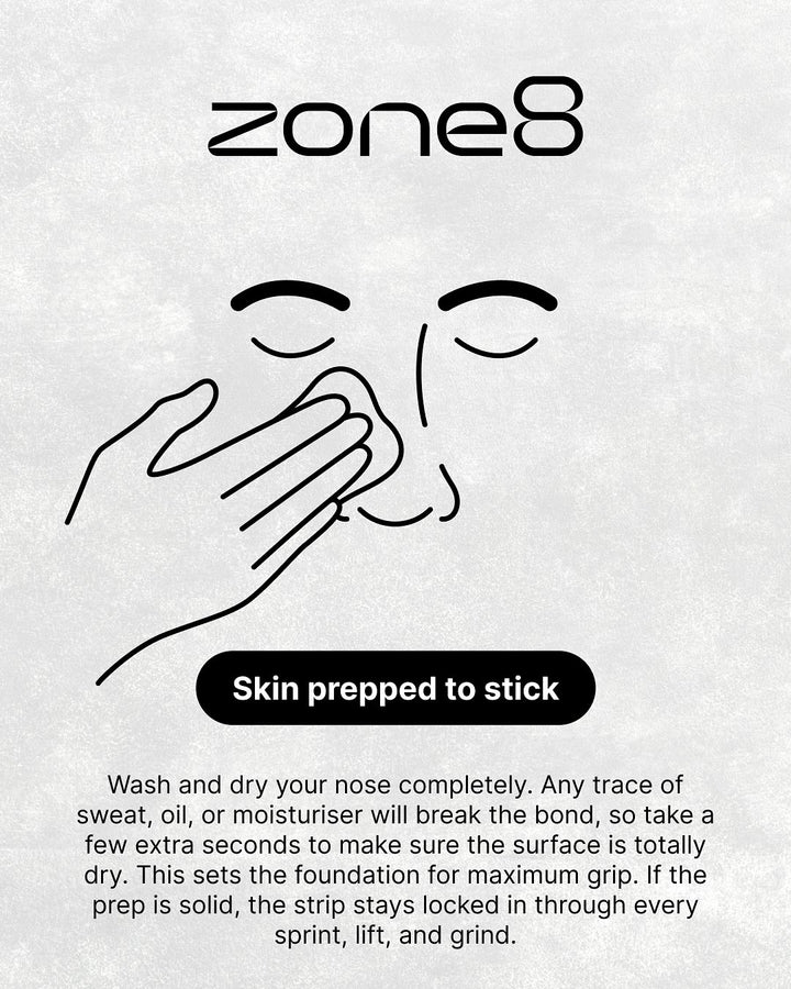 Zone8 Performance Max Nasal Strip - Black - Pack of 30