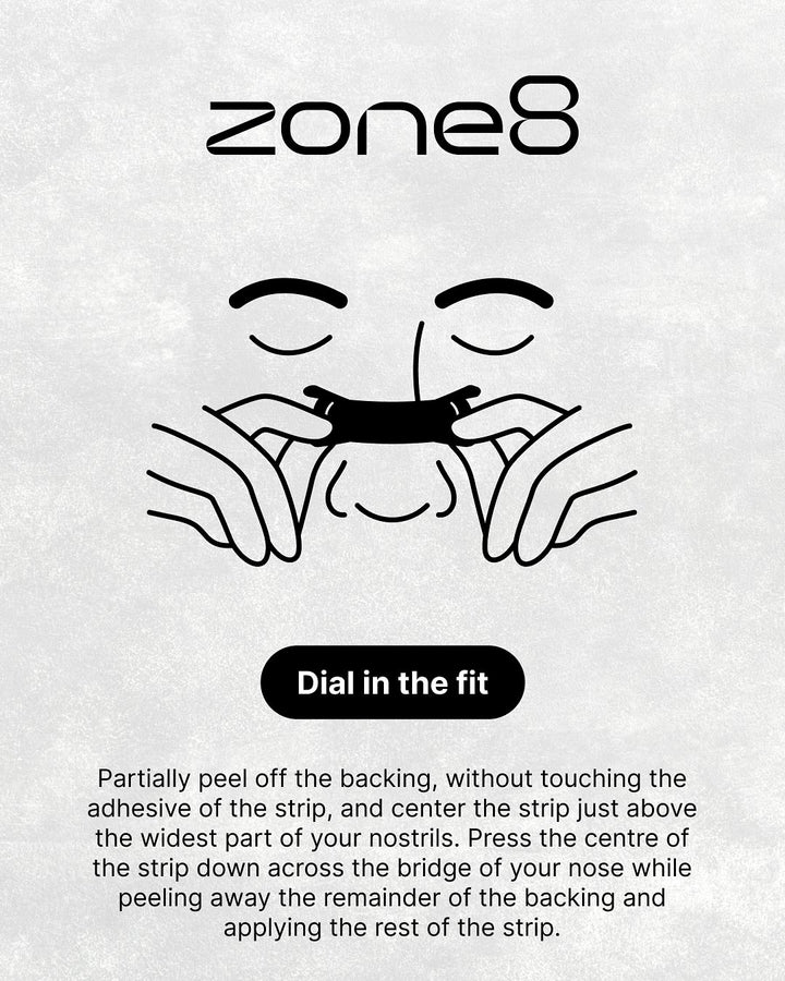 Zone8 Performance Max Nasal Strip - Black - Pack of 30
