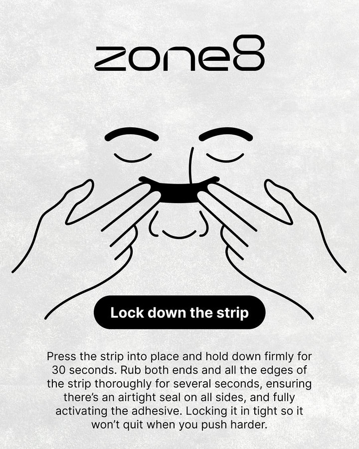 Zone8 Performance Max Nasal Strip - Black - Pack of 30