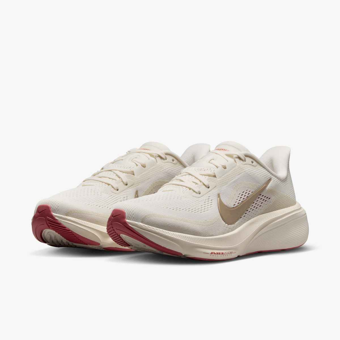 Nike Womens Pegasus 42 - Phantom/MTLC Gold Grain/Chalk Sail - Neutral - FA26