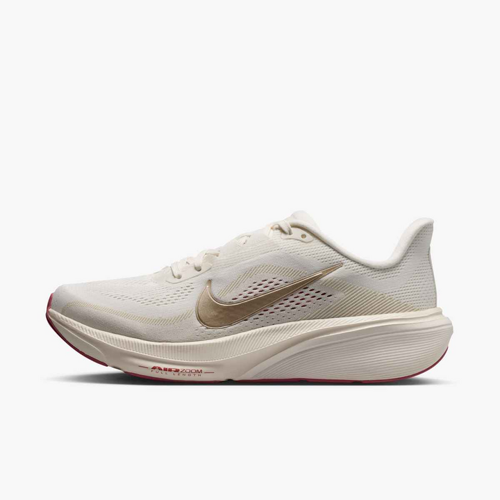 Nike Womens Pegasus 42 - Phantom/MTLC Gold Grain/Chalk Sail - Neutral - FA26