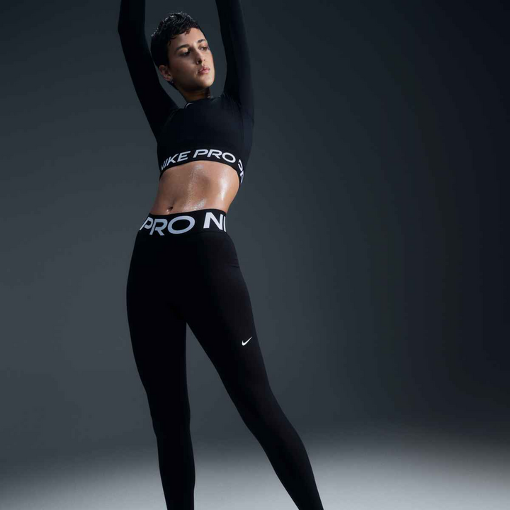 Nike Women's High-Waisted Full-Length Leggings - Black/White