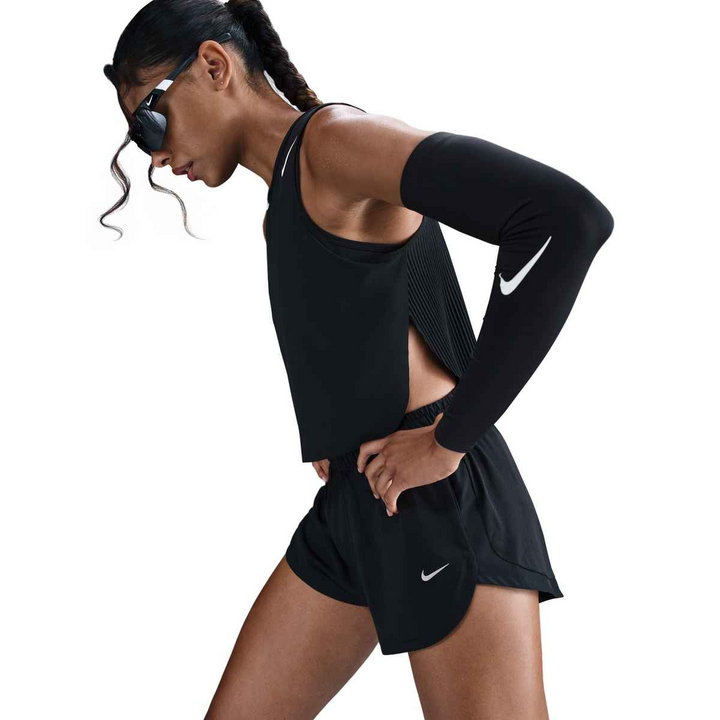 Nike Women's Dri-FIT Brief-Lined Running Shorts - Black/Black