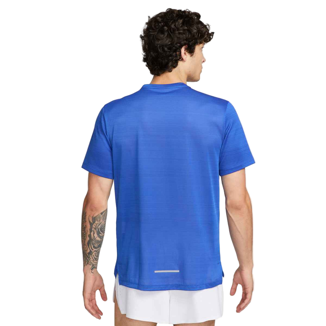 Nike Mens Dri-FIT Miler Tee- Game Royal/Reflective Silver
