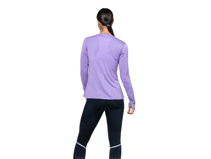 T-shirt RonHill Tech Reflect L/S pour femmes - Iris Marl/Reflect - AW25