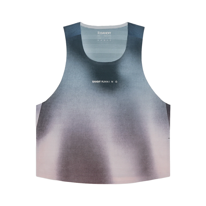 Bandit Womens Tank Singlet - Aegean Blue Wave Print - SS26