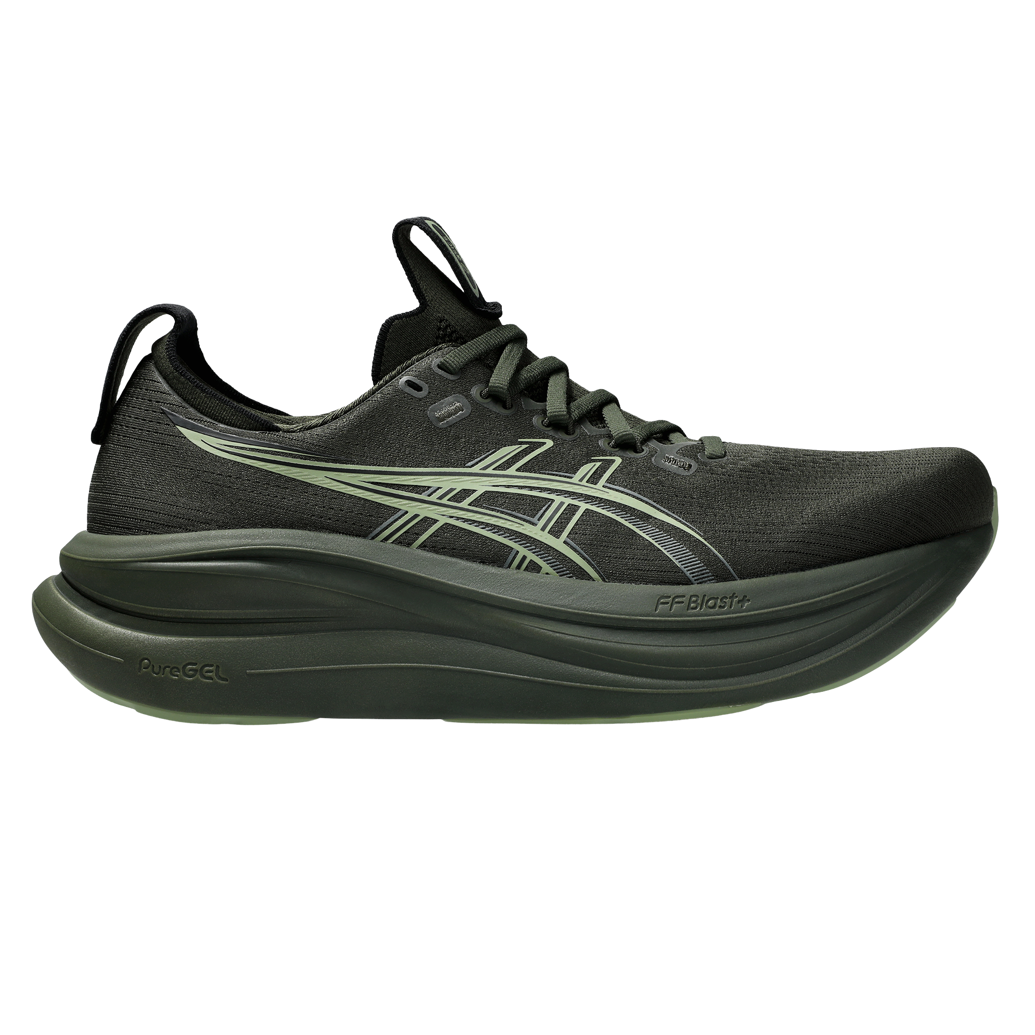 Asics Mens Gel Nimbus 28 - Vintage Khaki/Khaki Green - Neutral - AW26