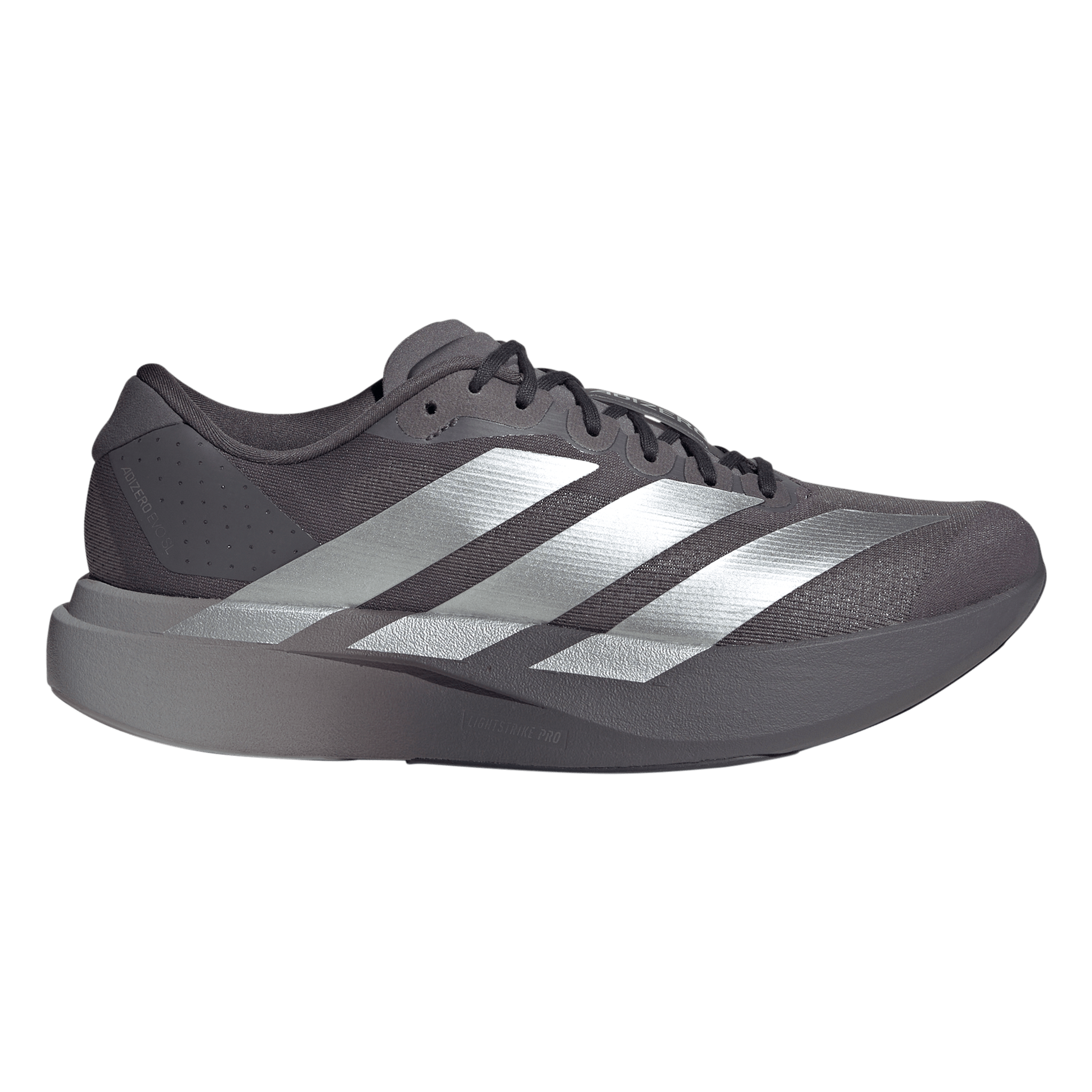 Adidas Mens Adizero Evo SL Woven - Core Black/Iron Metallic/Carbon Adidas Mens Adizero Evo SL Woven - Core Black/Iron Metallic/Carbon