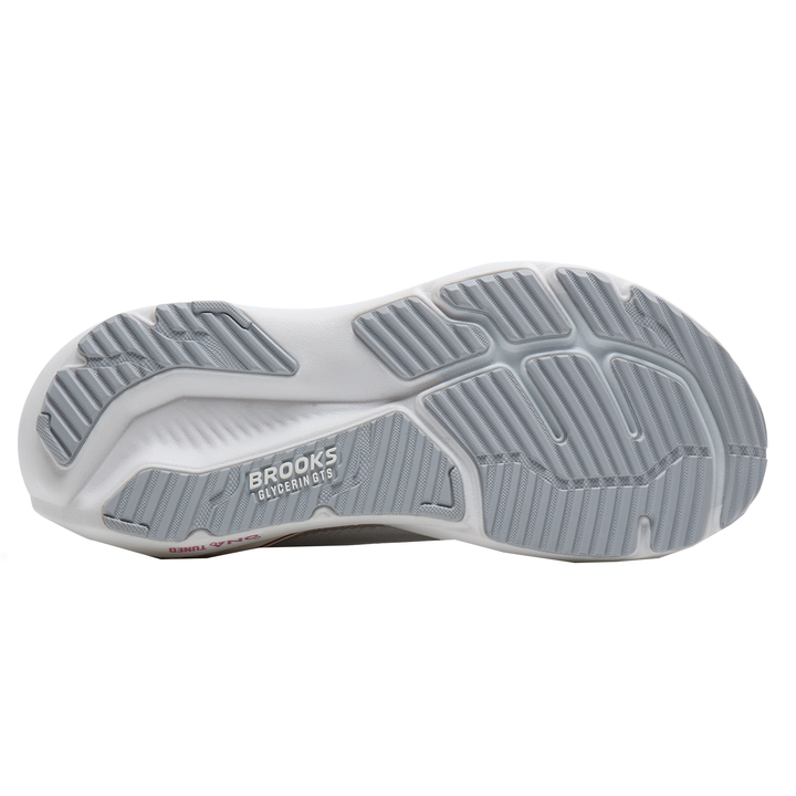 Brooks Womens Glycerin GTS 23 - White/Harbor Mist/Metallic - Stability - SS26