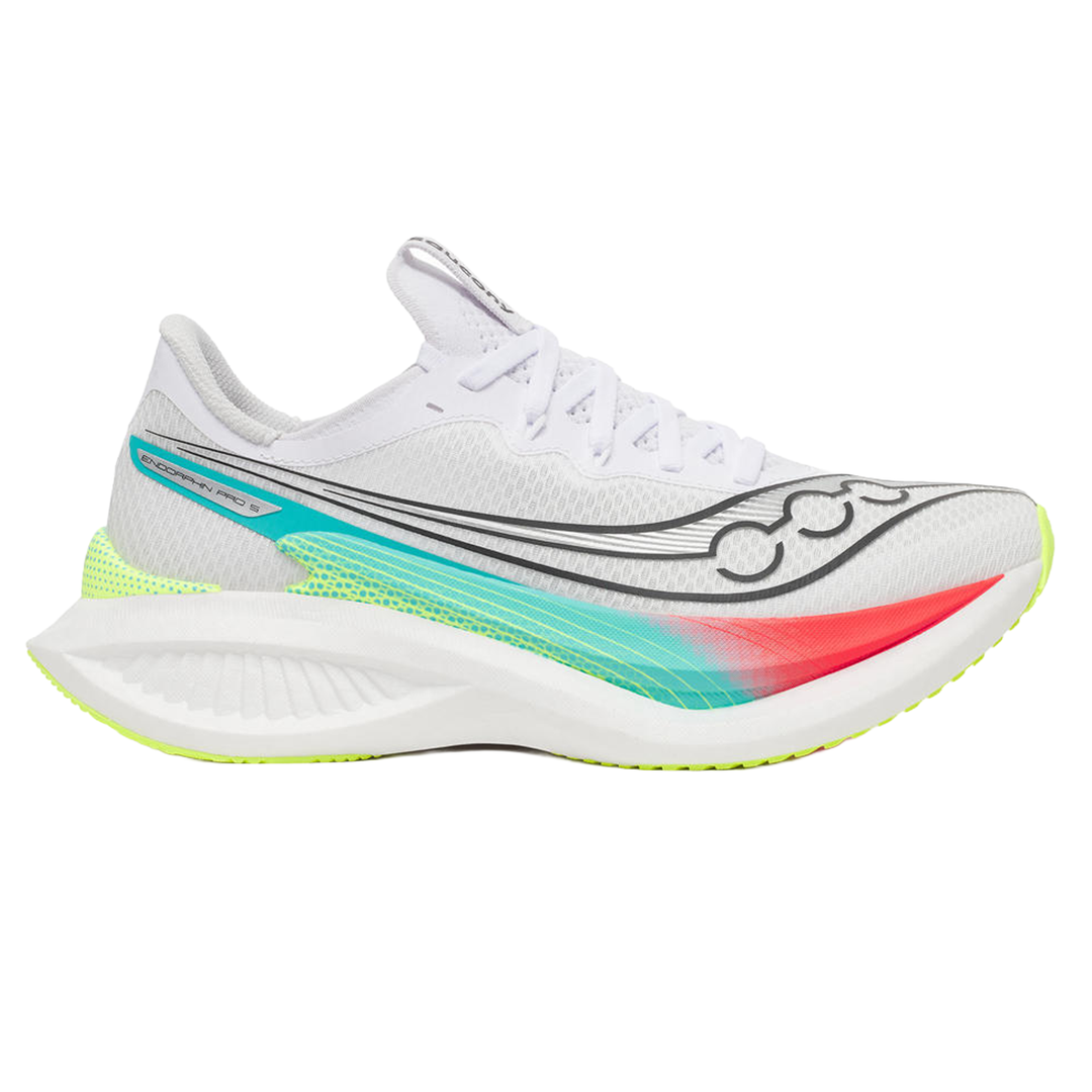 Saucony Womens Endorphin Pro 5 - White/Multi - Neutral - AW26