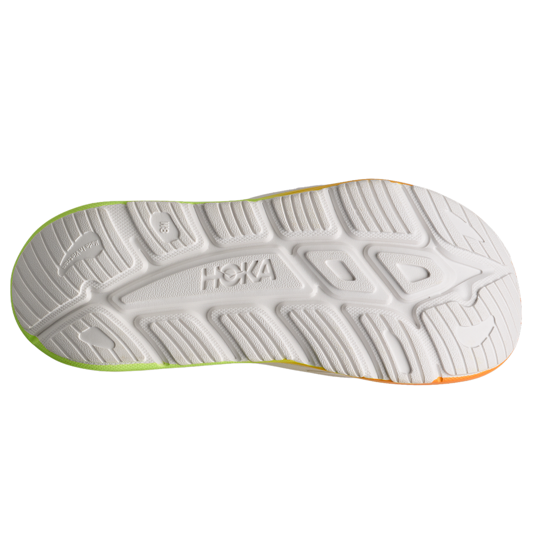 Hoka Unisex Ora Recovery Slide 3 - White/Neon Yuzu - AW26