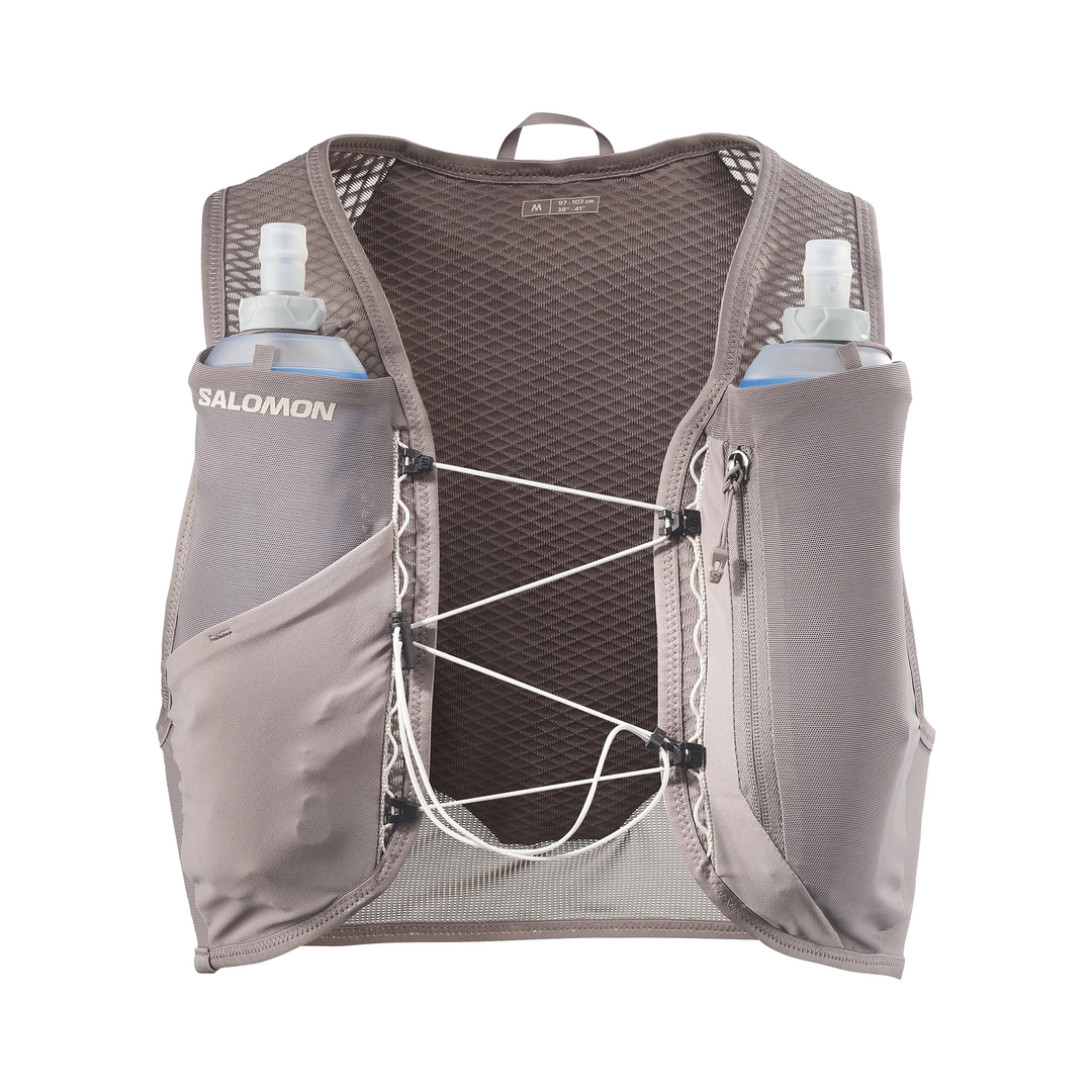 Gilet unisexe avec flasques Salomon GRVL Skin 4 - Iron/Silver Cloud