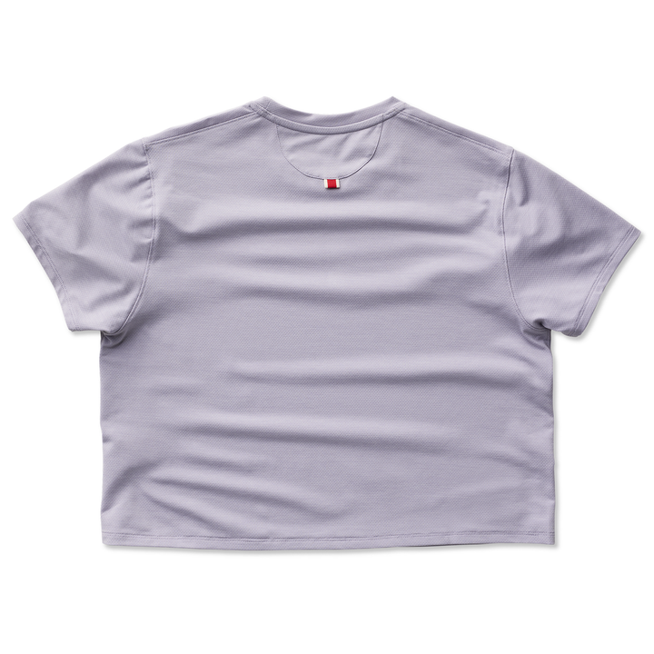 Tracksmith Womens Crop Session Tee - Lavender Aura - SS26
