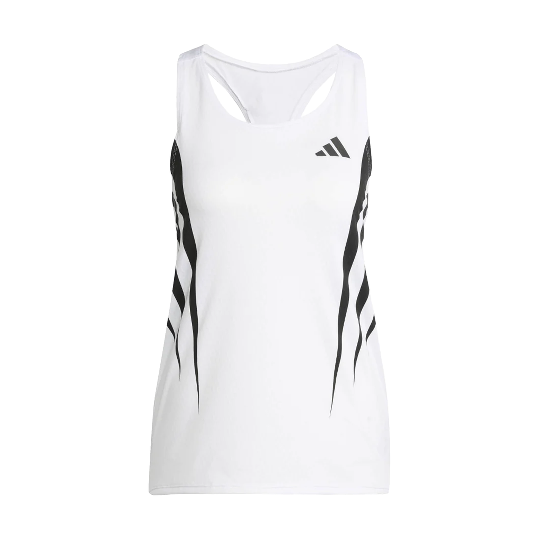 Adidas Womens Adizero Archive Singlet - White