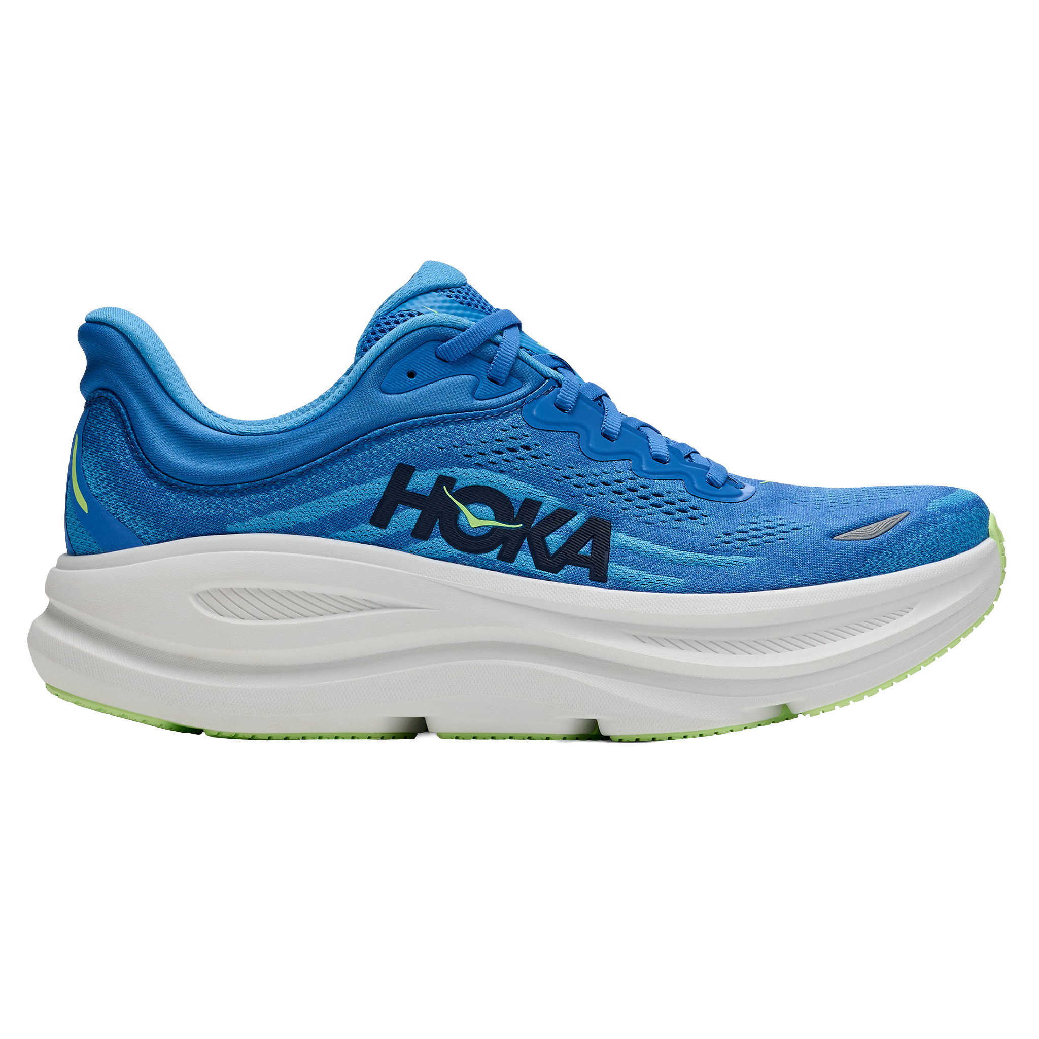 Hoka Mens Bondi 9 Wide - 2E Width - Virtual Blue/Soft Cobalt - Neutral - AW26