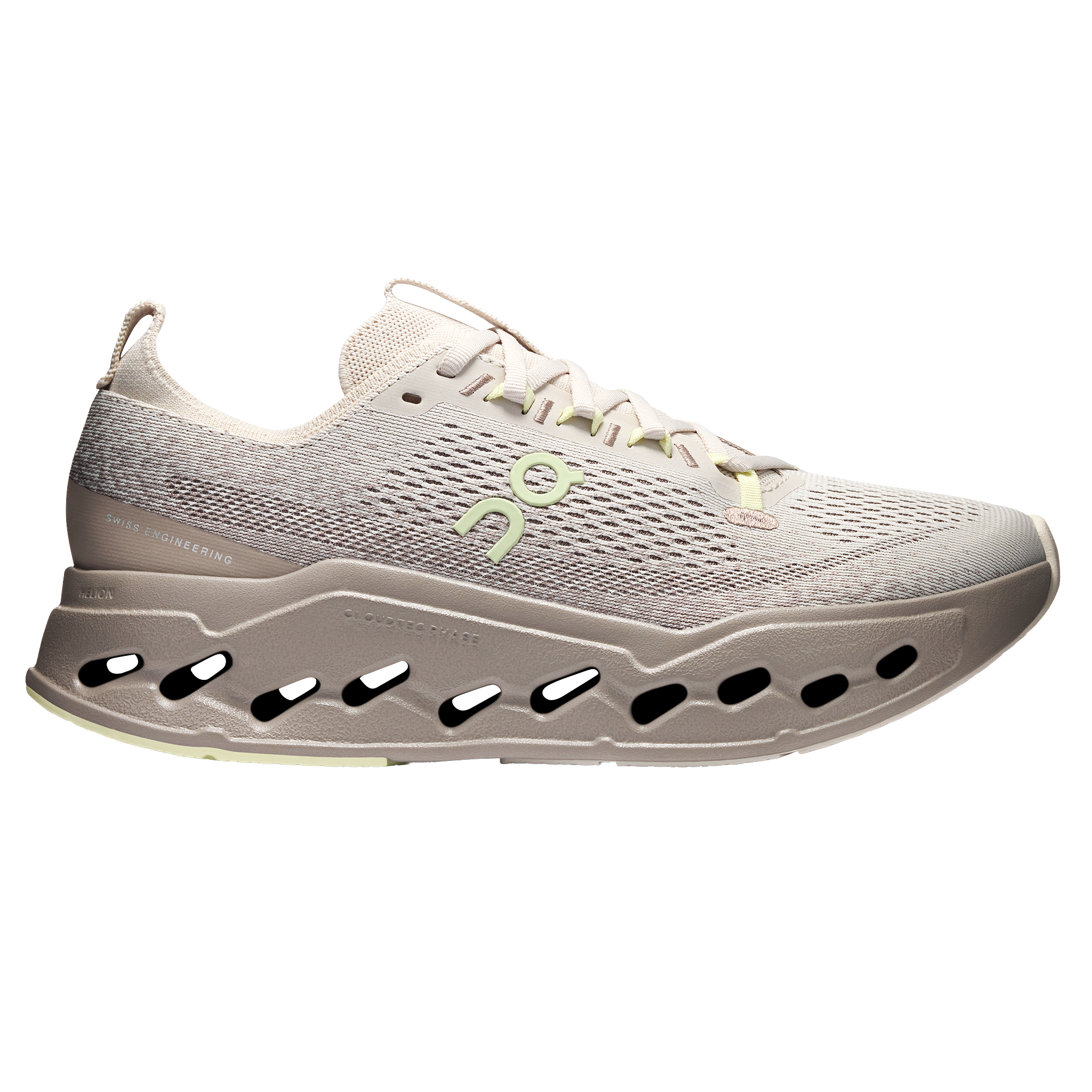 ON Womens Cloudsurfer Max - Pelican/Limelight - SS26