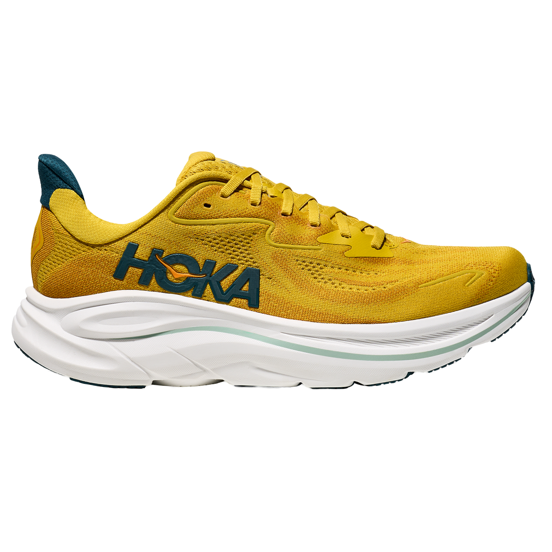 Hoka Mens Clifton 10 - Yellow Gold/Tidal Wave - Neutral - SS26