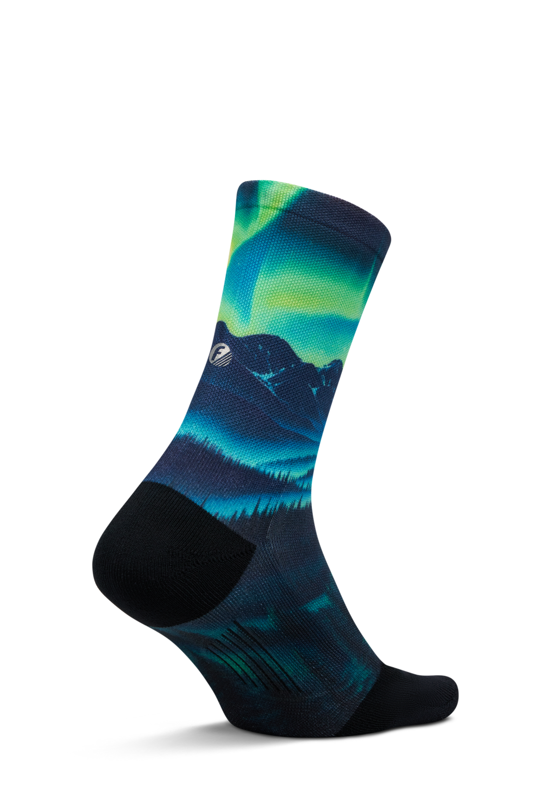Feetures Elite Light Cushion Mini Crew - Landscape Ltd - Aurora Glow - SS26