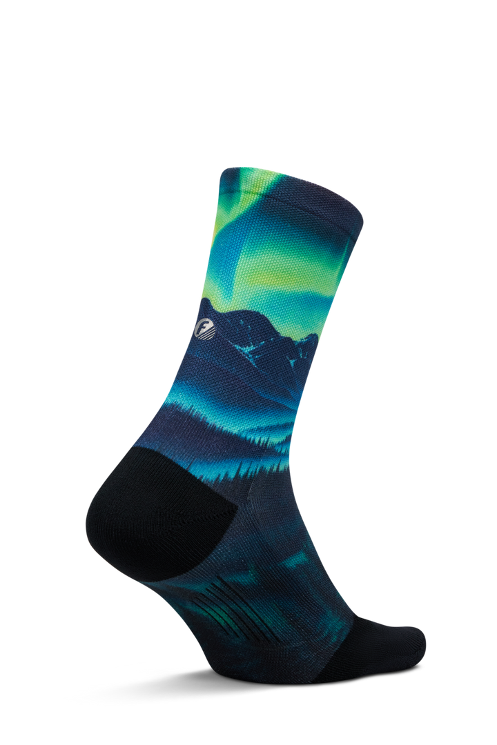 Feetures Elite Light Cushion Mini Crew - Landscape Ltd - Aurora Glow - SS26