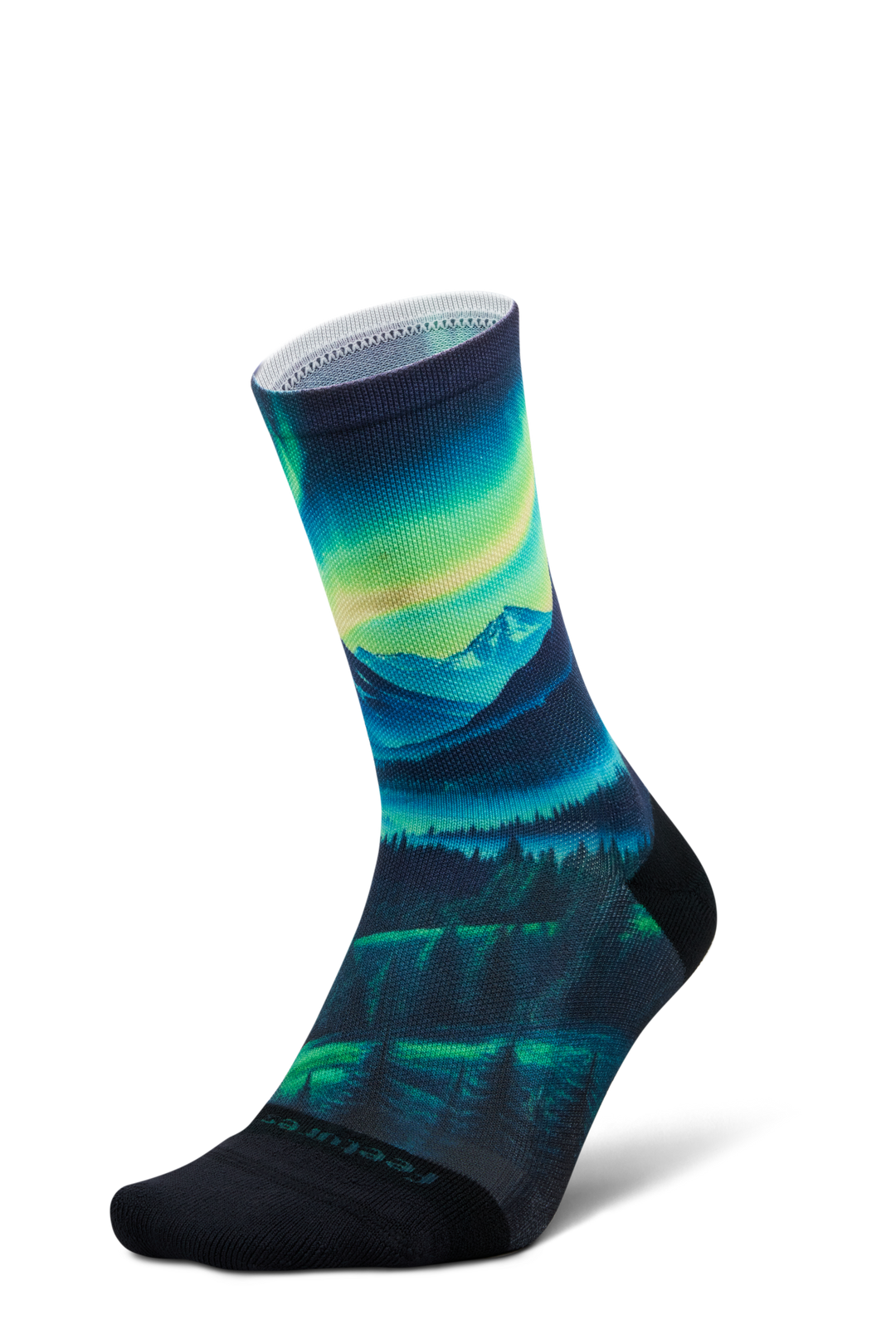 Feetures Elite Light Cushion Mini Crew - Landscape Ltd - Aurora Glow - SS26