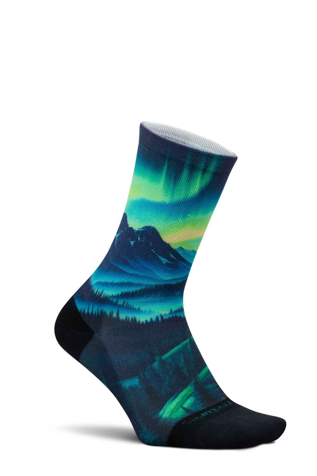 Feetures Elite Light Cushion Mini Crew - Landscape Ltd - Aurora Glow - SS26