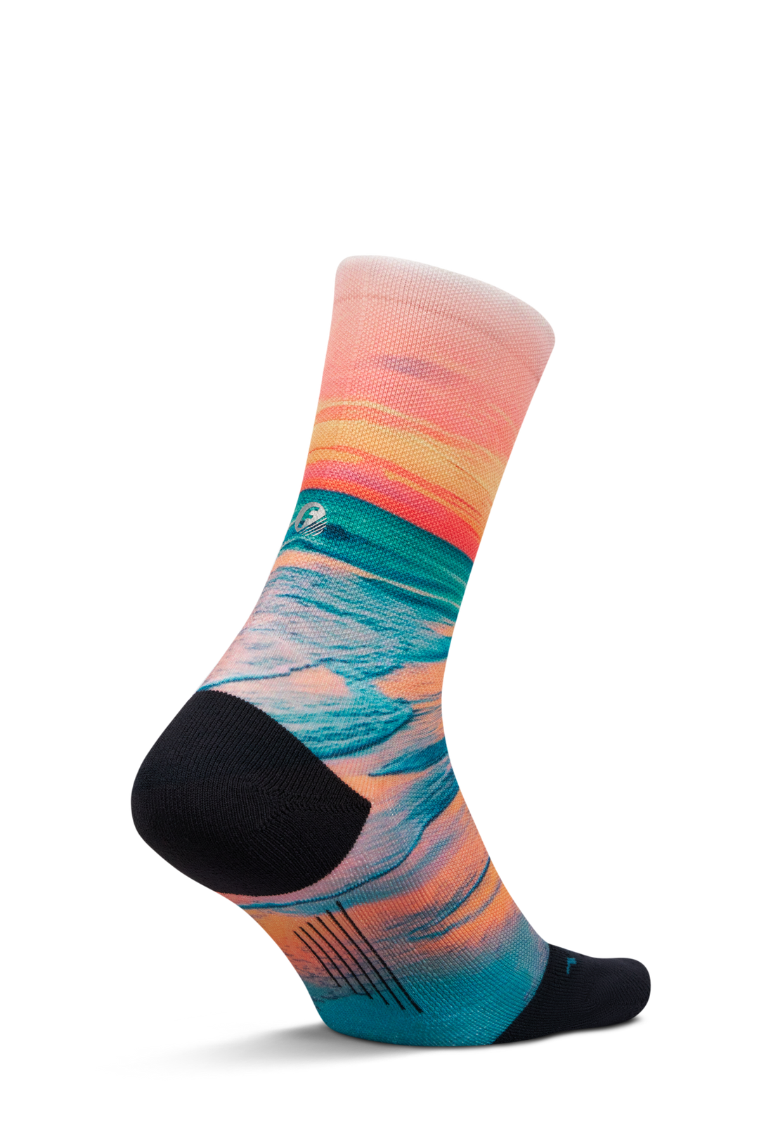 Feetures Elite Light Cushion Mini Crew - Landscape Ltd - Sunset Glow - SS26