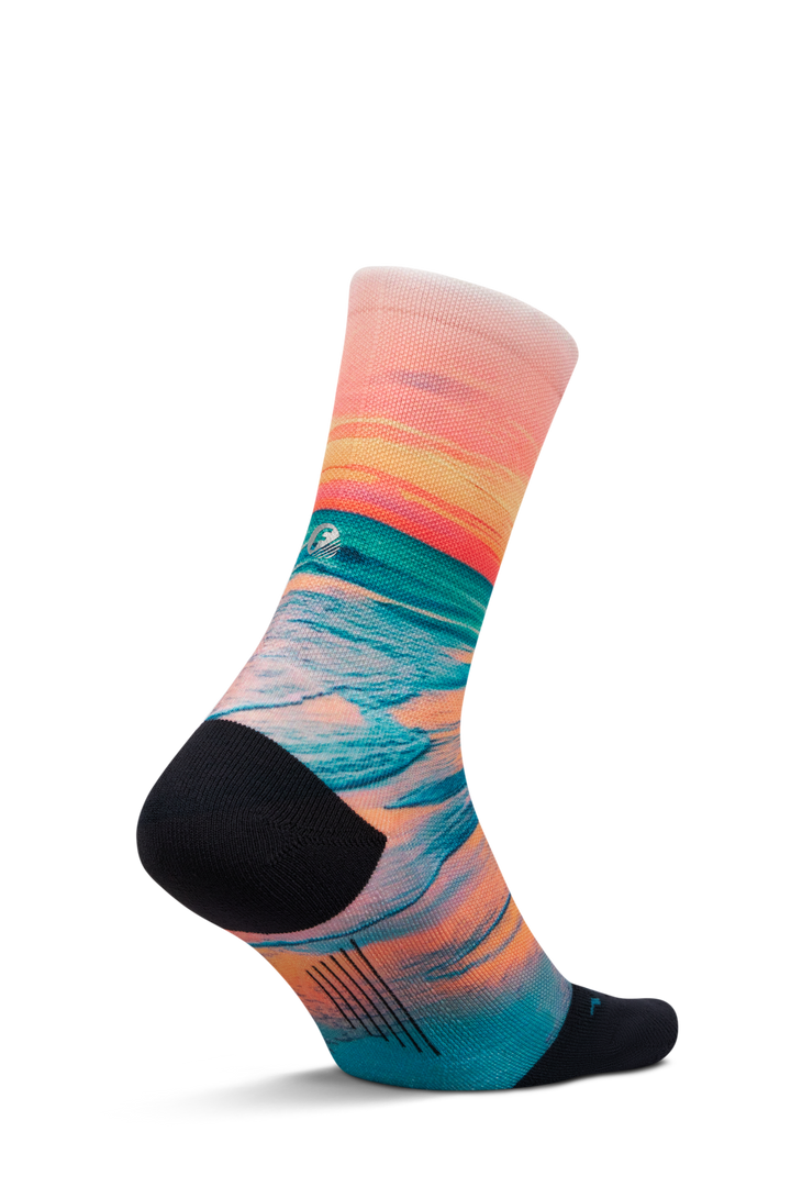 Feetures Elite Light Cushion Mini Crew - Landscape Ltd - Sunset Glow - SS26