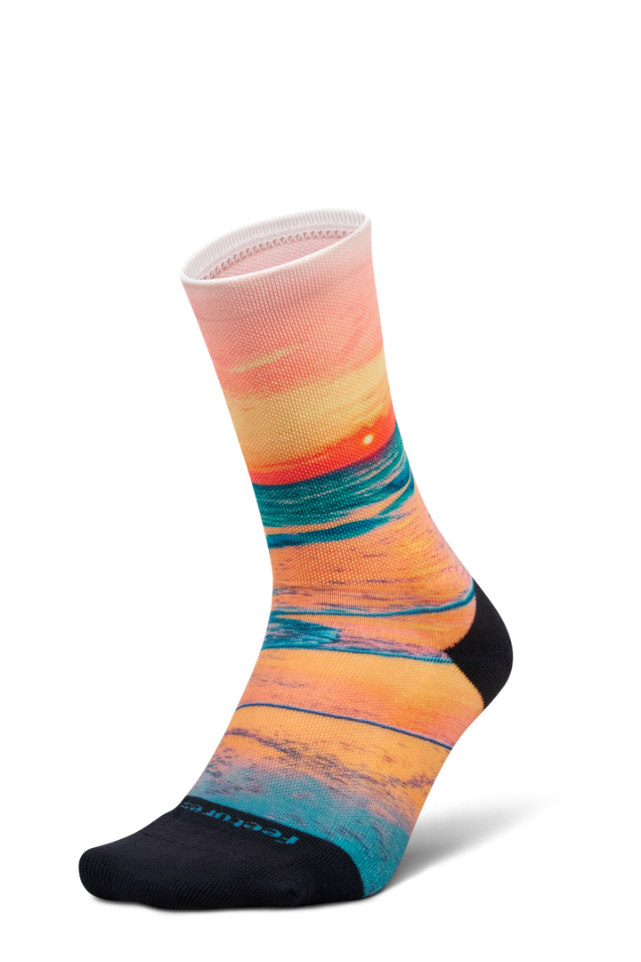 Feetures Elite Light Cushion Mini Crew - Landscape Ltd - Sunset Glow - SS26