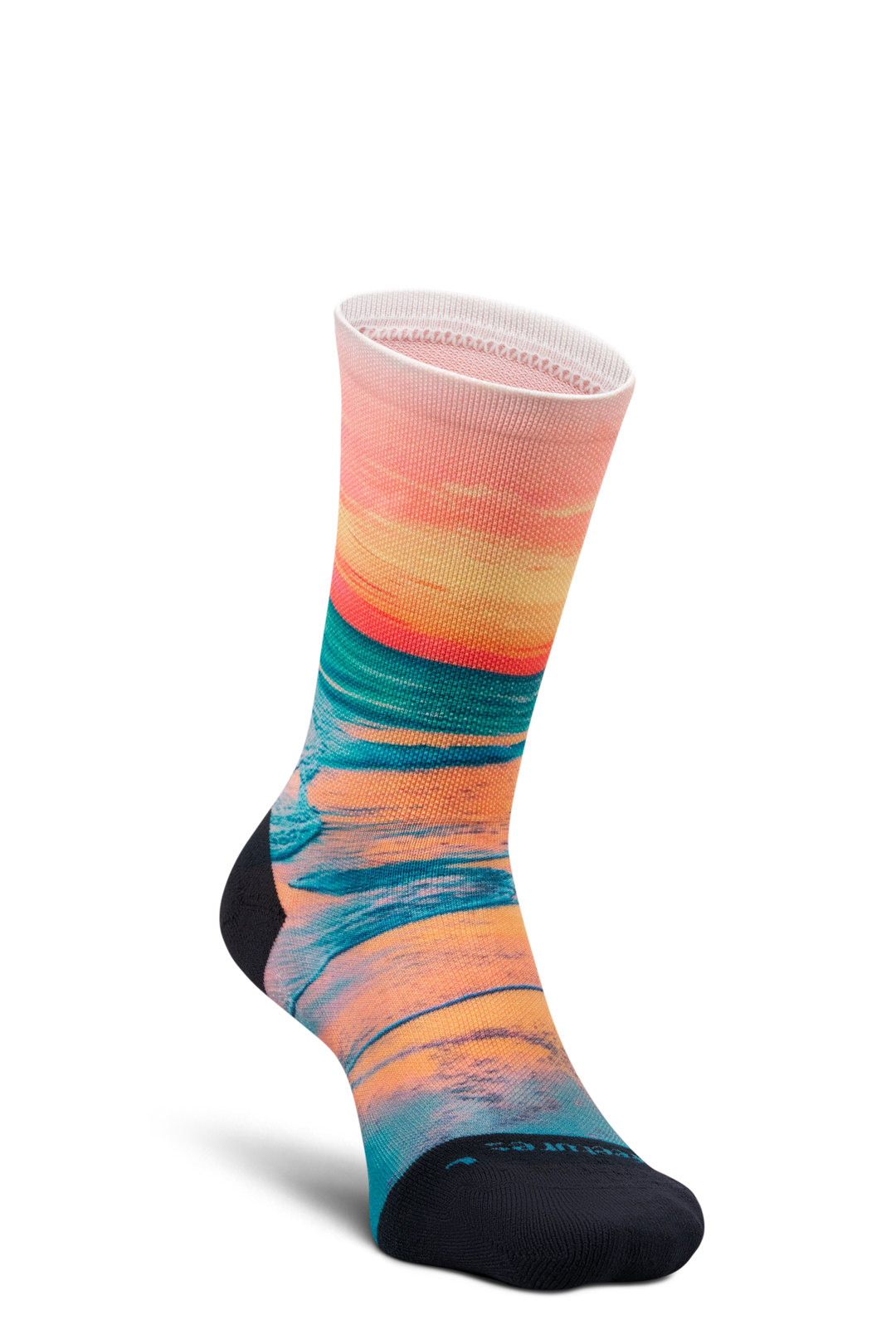 Feetures Elite Light Cushion Mini Crew - Landscape Ltd - Sunset Glow - SS26
