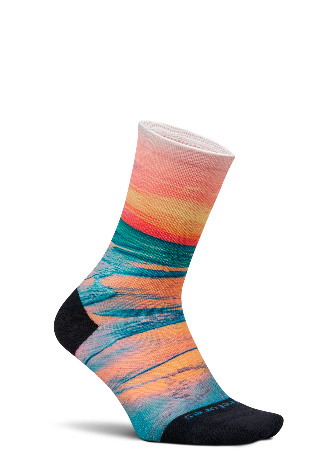 Feetures Elite Light Cushion Mini Crew - Landscape Ltd - Sunset Glow - SS26