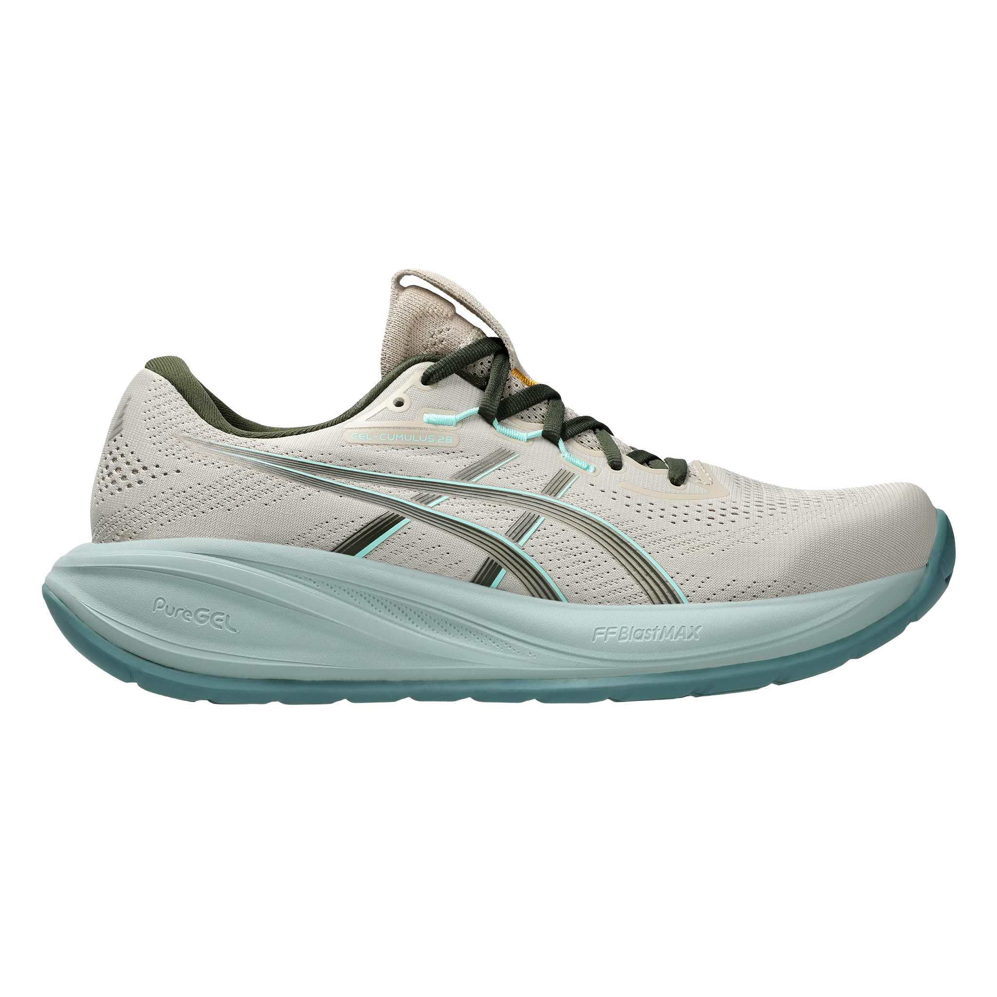 Asics Mens Gel Cumulus 28 - Simply Taupe/Vintage Khaki - Neutral - AW26