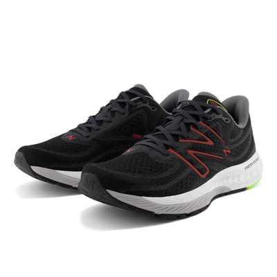 New Balance Mens 880V13 Wide - 2E Width - Black/Red Synthetic - Neutral