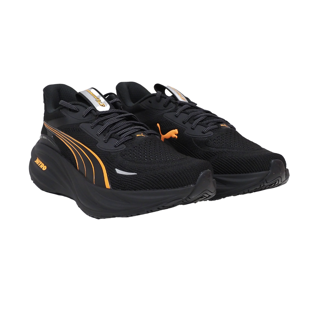Puma Mens Magnify NITRO 3 - Puma Black/Heat Fire/Puma Silver - Neutral - AW25