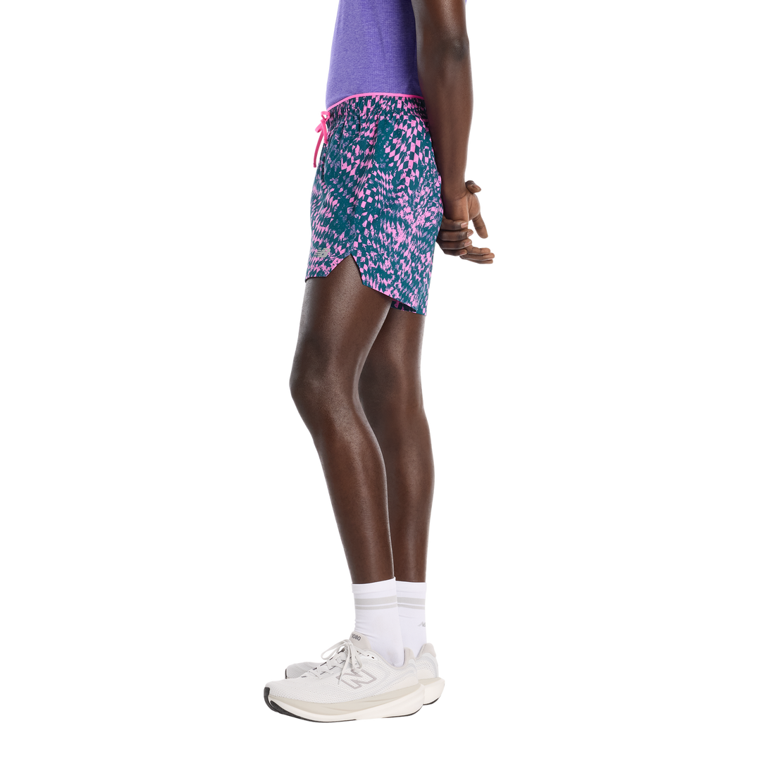 New Balance Herren London Edition RC bedruckte Short 5" – Pink Heat – SS26