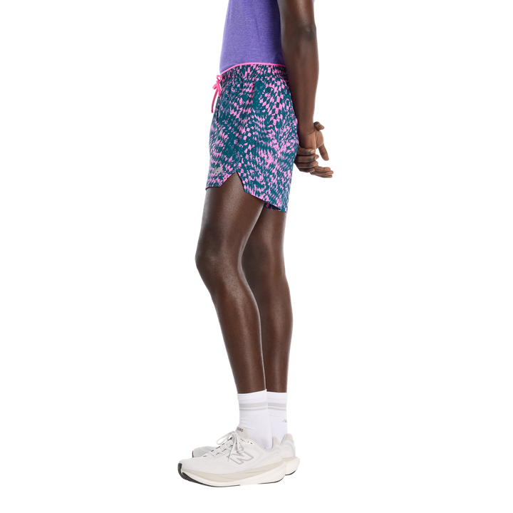New Balance Herren London Edition RC bedruckte Short 5" – Pink Heat – SS26
