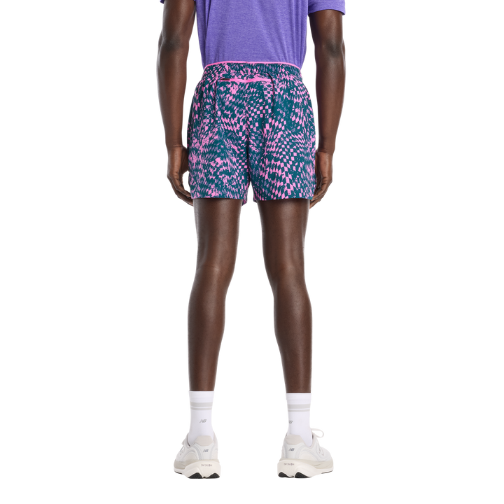 New Balance Herren London Edition RC bedruckte Short 5" – Pink Heat – SS26