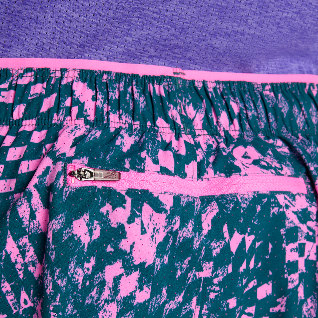 New Balance Herren London Edition RC bedruckte Short 5" – Pink Heat – SS26